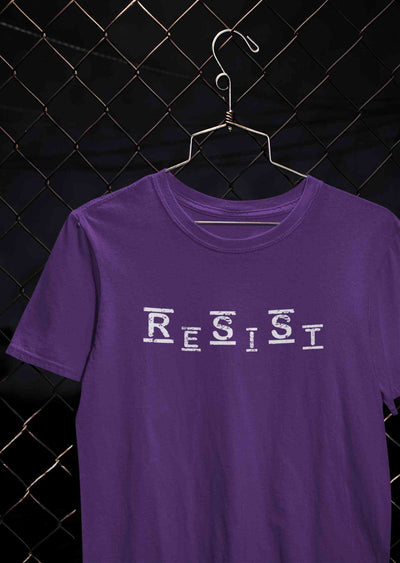 Resist Mens Half Sleeves T-shirt- FunkyTeesClub