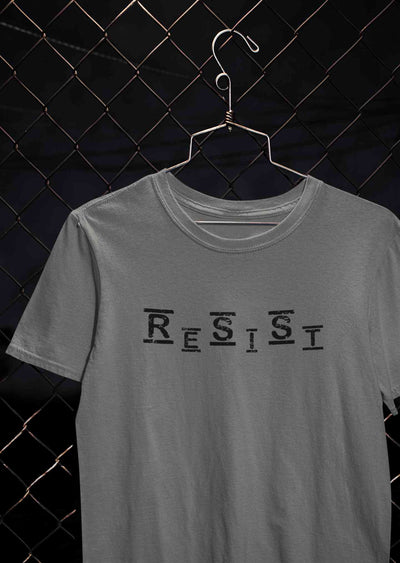 Resist Mens Half Sleeves T-shirt- FunkyTeesClub