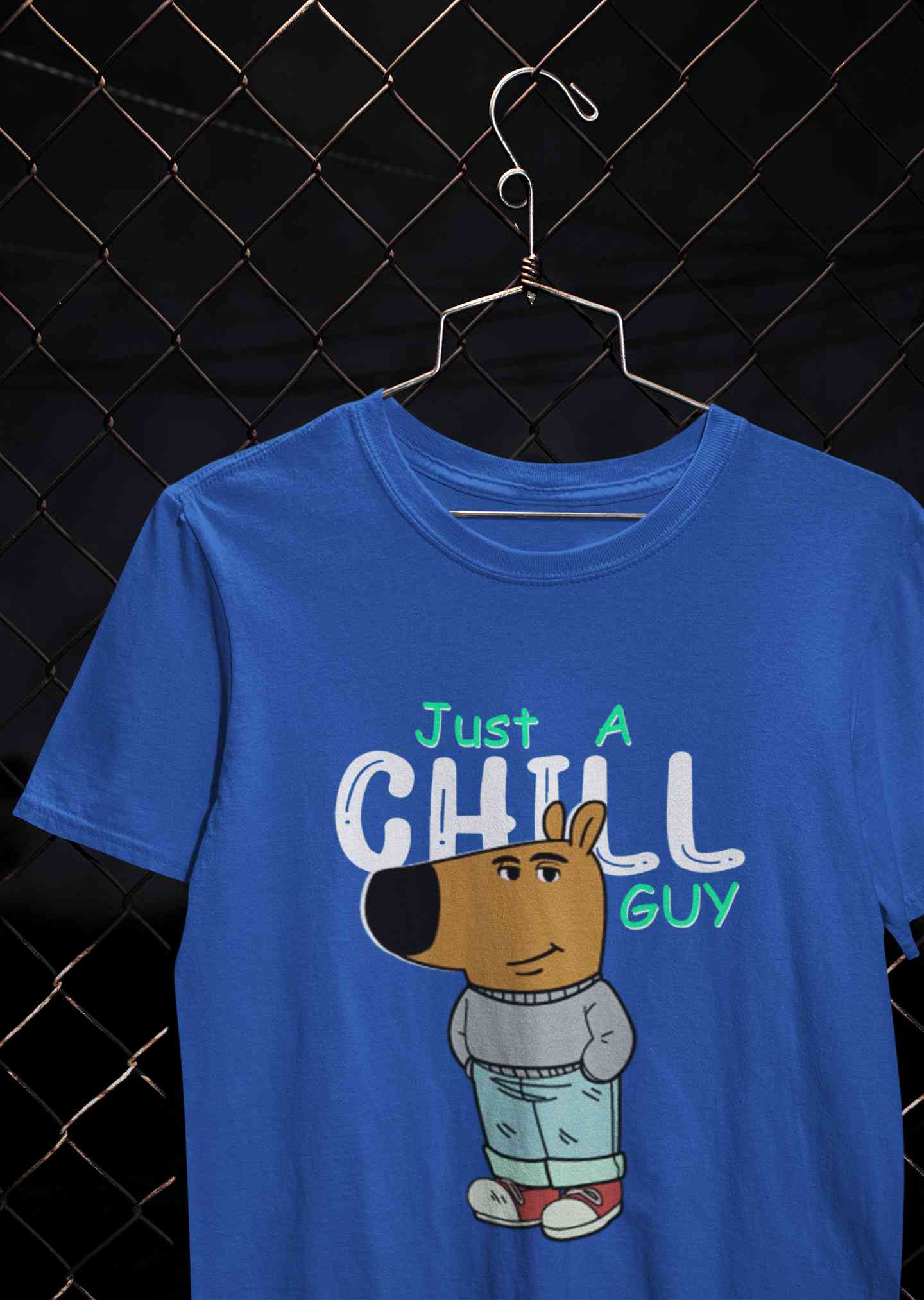 Just A Chill Guy Mens Half Sleeves T-shirt- FunkyTeesClub