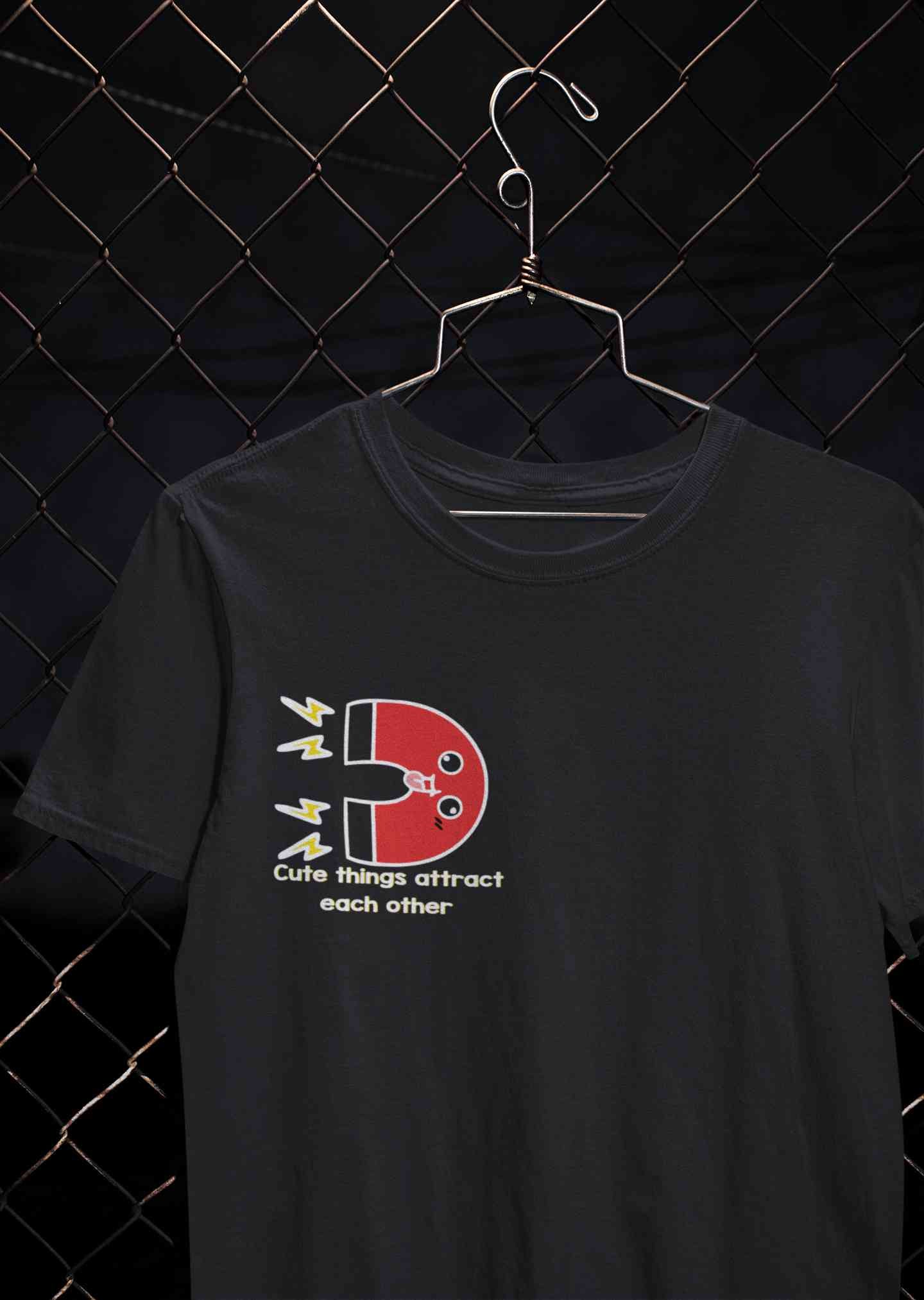 Cute Things Couples Lovey Dovey Half Sleeves T-Shirts -FunkyTeesClub