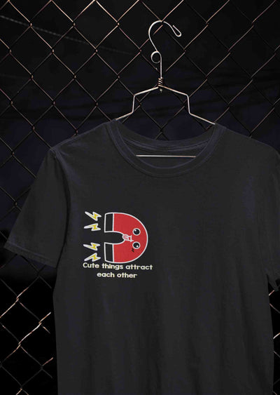 Cute Things Couples Lovey Dovey Half Sleeves T-Shirts -FunkyTeesClub