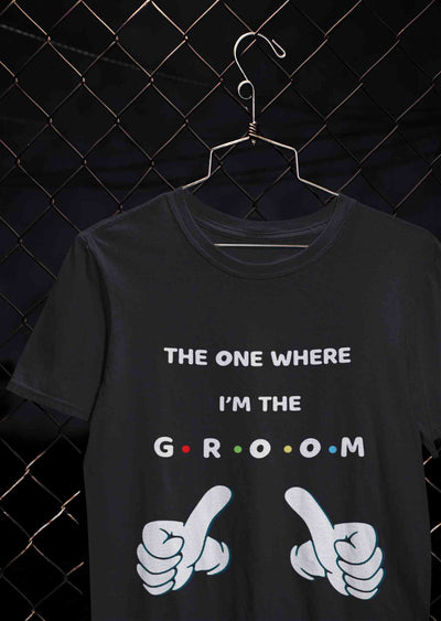 I Am The Groom Mens Half Sleeves T-shirt- FunkyTeesClub