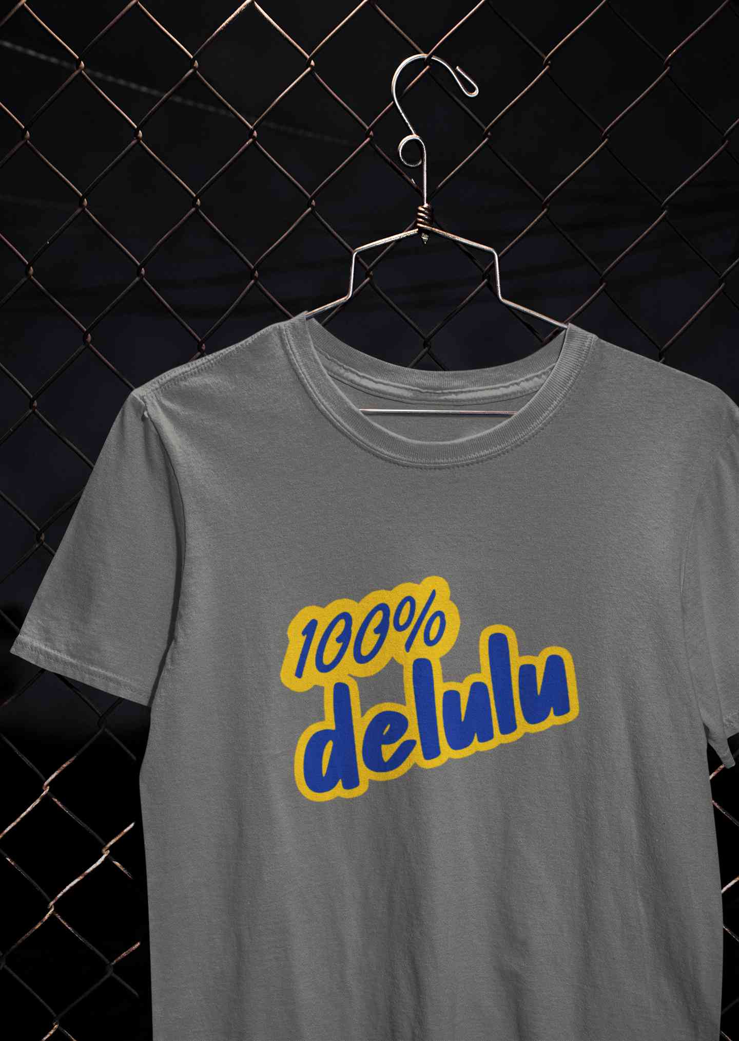 100% Delulu Mens Half Sleeves T-shirt- FunkyTeesClub