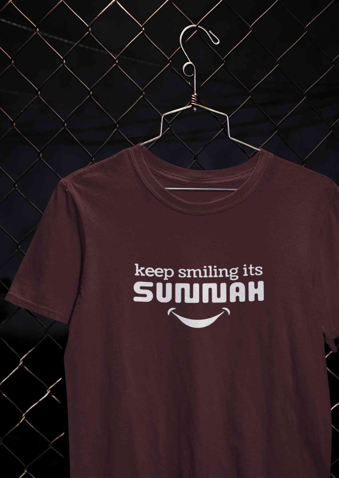 Keep Smiling Its Sunnah Mens Half Sleeves T-shirt- FunkyTeesClub