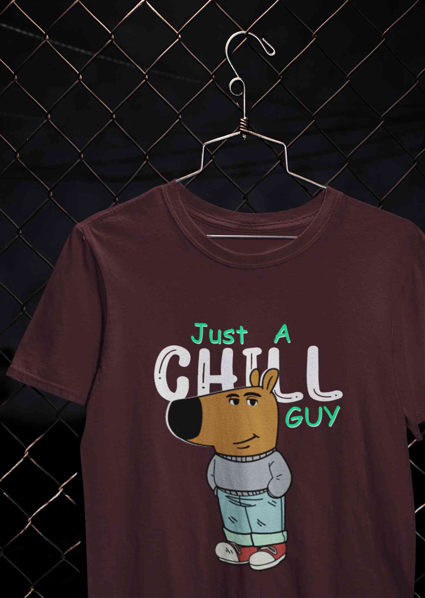 Just A Chill Guy Mens Half Sleeves T-shirt- FunkyTeesClub