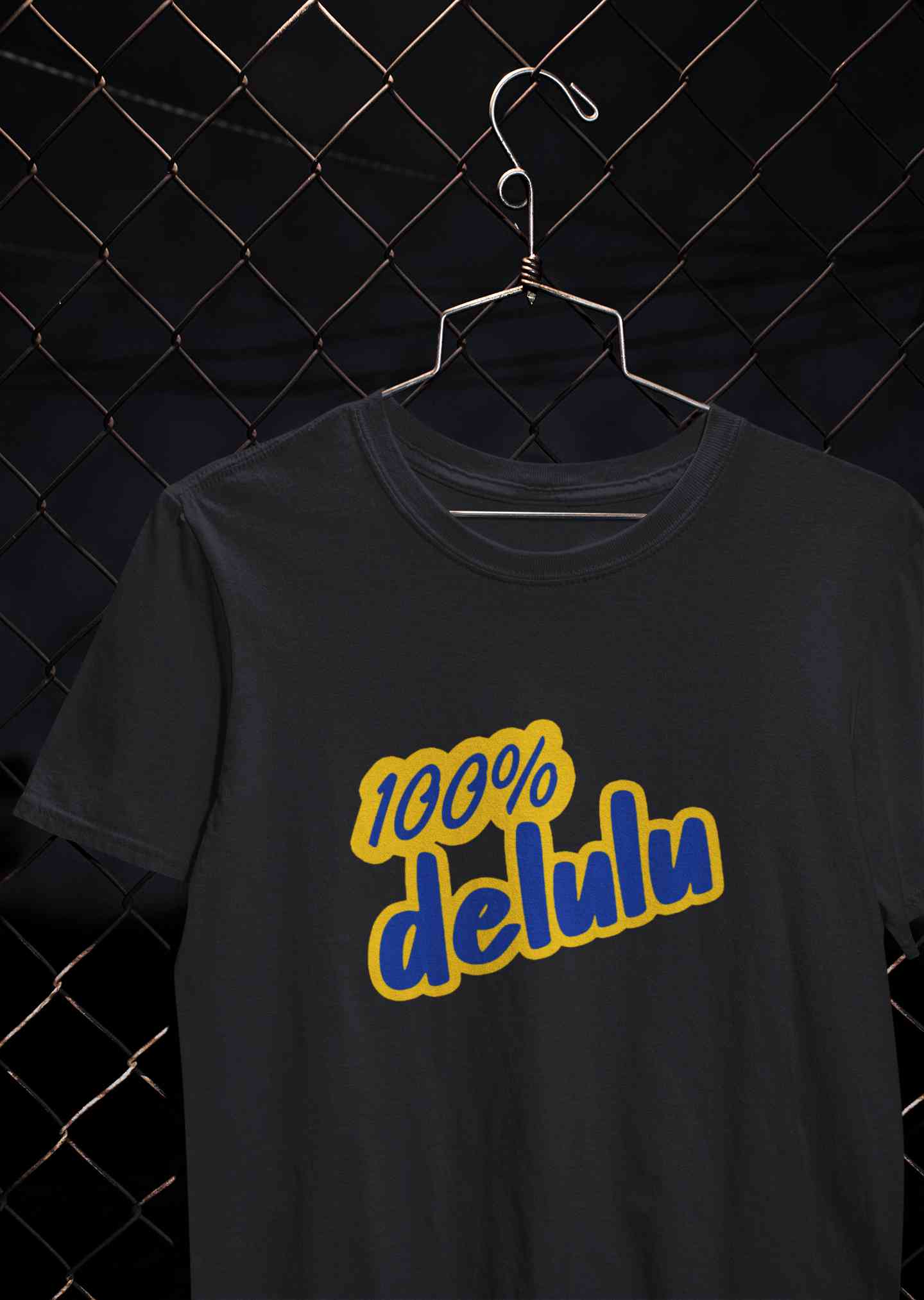 100% Delulu Mens Half Sleeves T-shirt- FunkyTeesClub