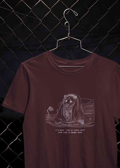One Of Those Days Funny Mens Half Sleeves T-shirt- FunkyTeesClub