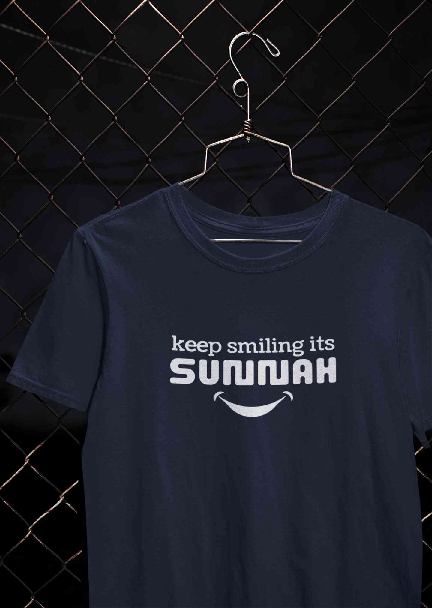 Keep Smiling Its Sunnah Mens Half Sleeves T-shirt- FunkyTeesClub