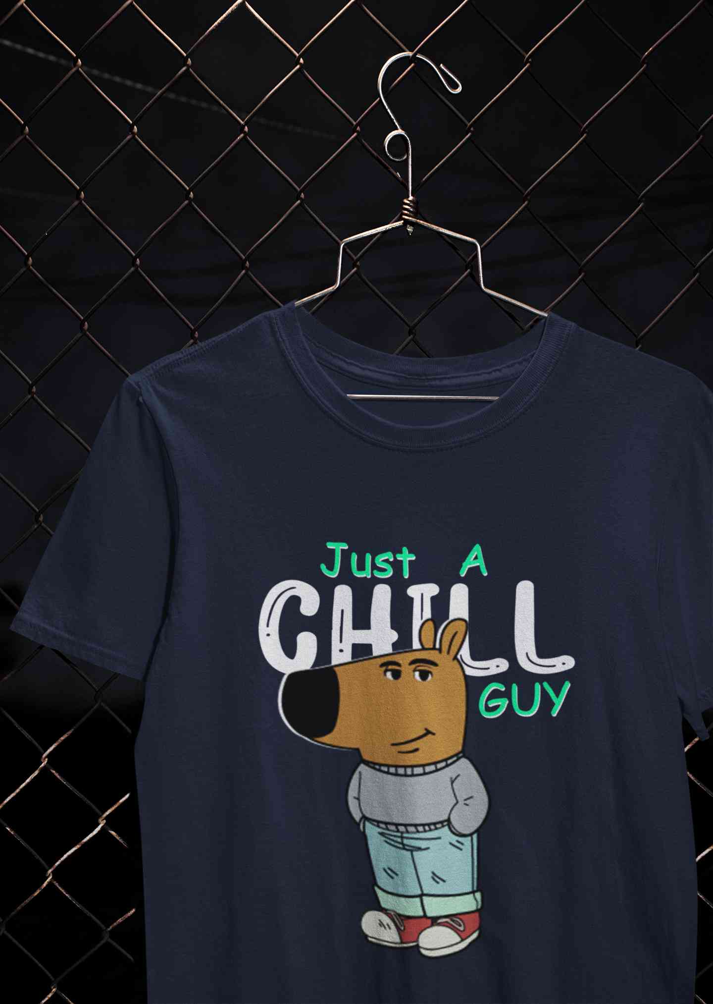 Just A Chill Guy Mens Half Sleeves T-shirt- FunkyTeesClub