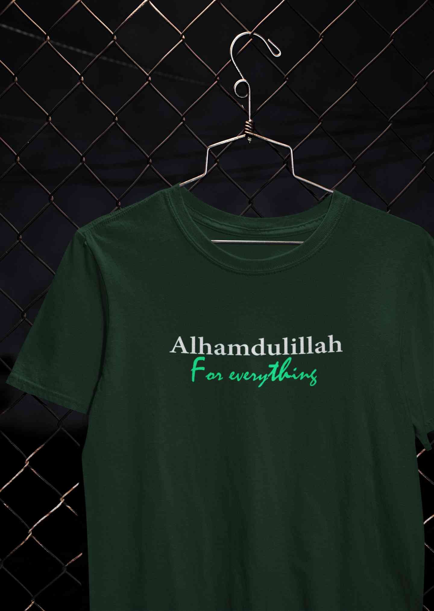 Alhamdulillah Mens Half Sleeves T-shirt- FunkyTeesClub