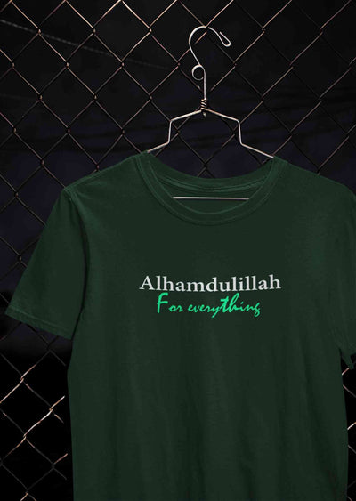 Alhamdulillah Mens Half Sleeves T-shirt- FunkyTeesClub