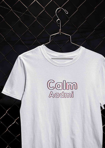 Calm Aadmi Kaleshi Aurat Lovey Dovey Couple Half Sleeves T-Shirts -FunkyTeesClub