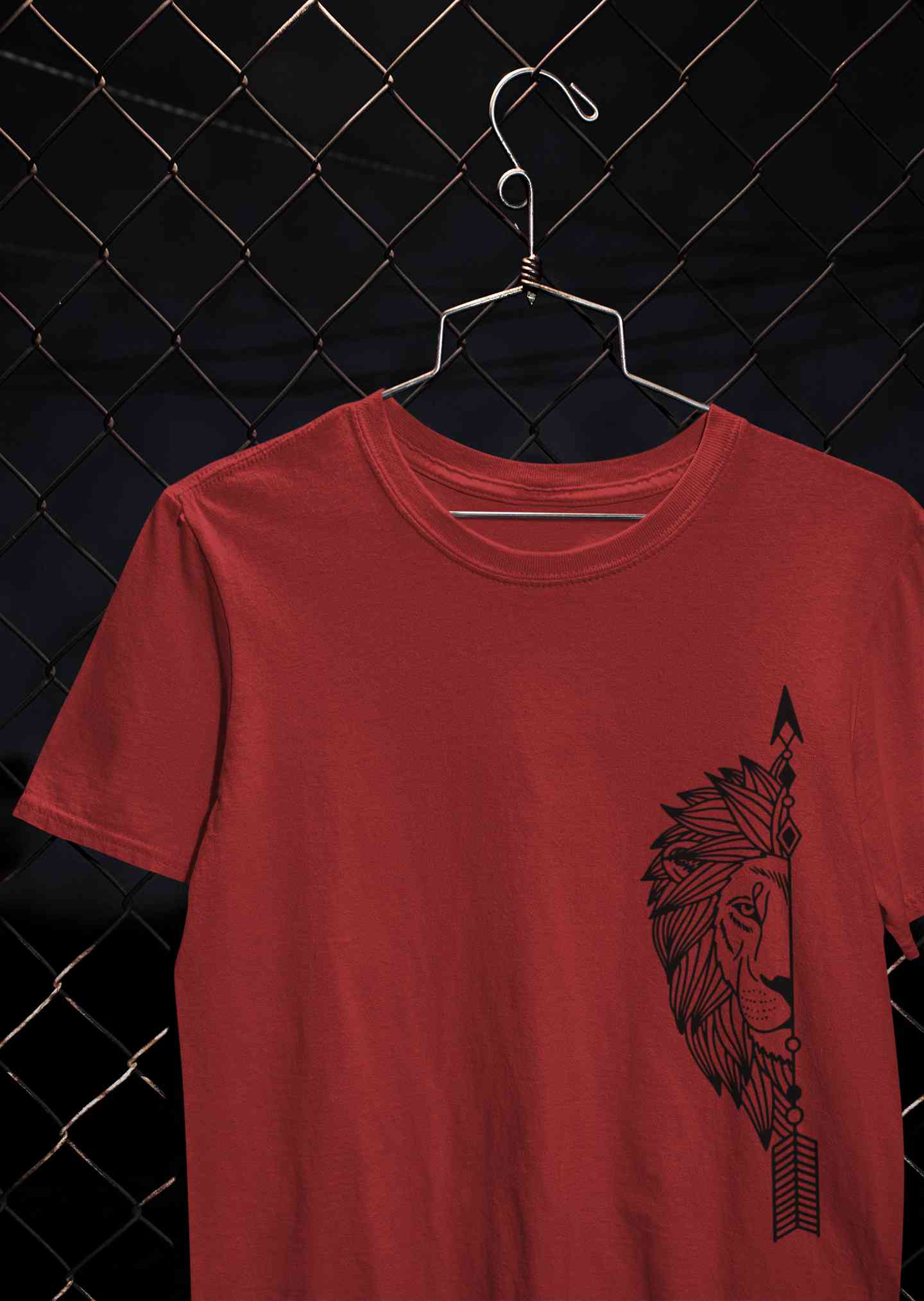 Lion and Lioness Couples Lovey Dovey Half Sleeves T-Shirts -FunkyTeesClub