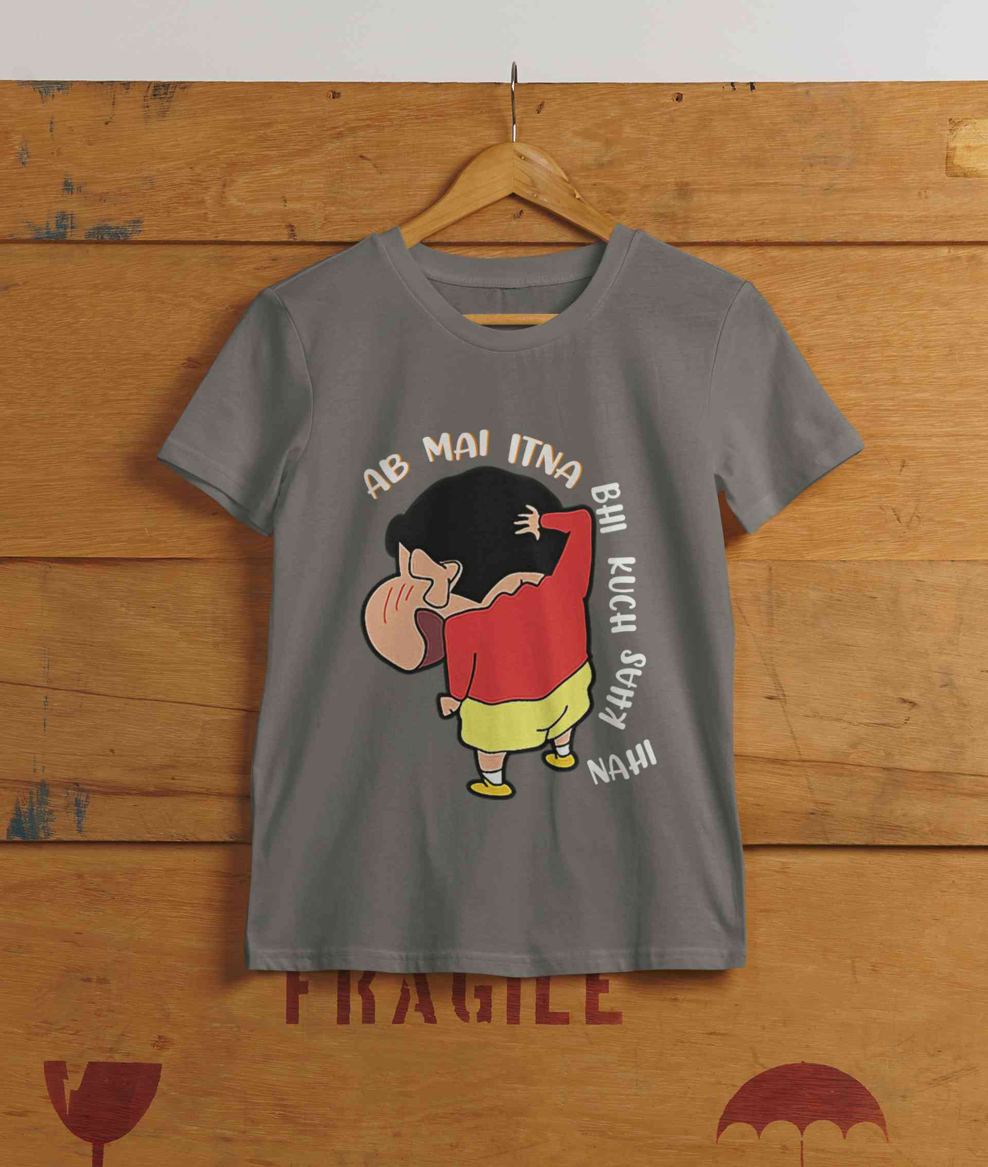 Ab Mai Itna Bhi Kuchh Khaas Nahi Women Half Sleeves T-shirt- FunkyTeesClub