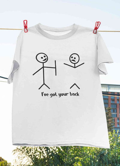 I Have Got Your Back Funny Mens Half Sleeves T-shirt- FunkyTeesClub