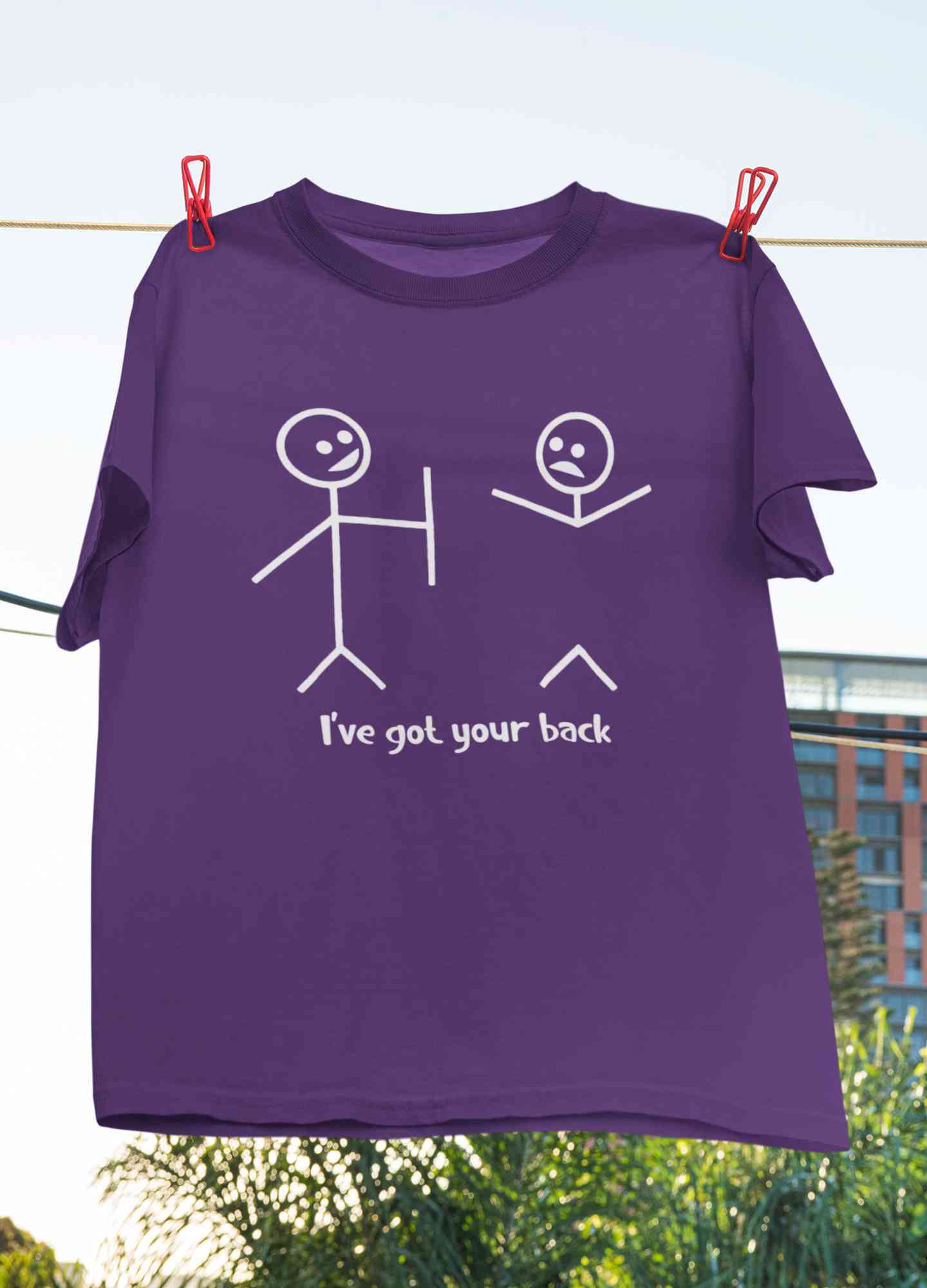 I Have Got Your Back Funny Mens Half Sleeves T-shirt- FunkyTeesClub