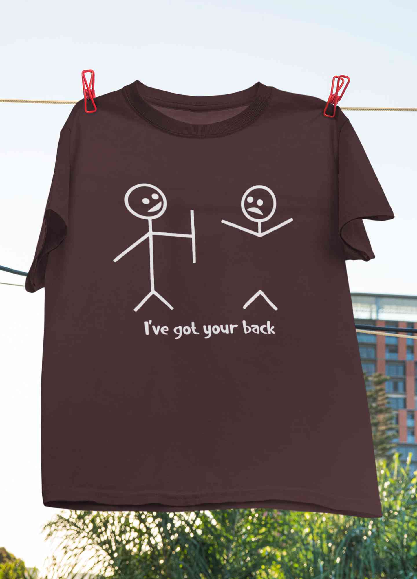 I Have Got Your Back Funny Women Half Sleeves T-shirt- FunkyTeesClub