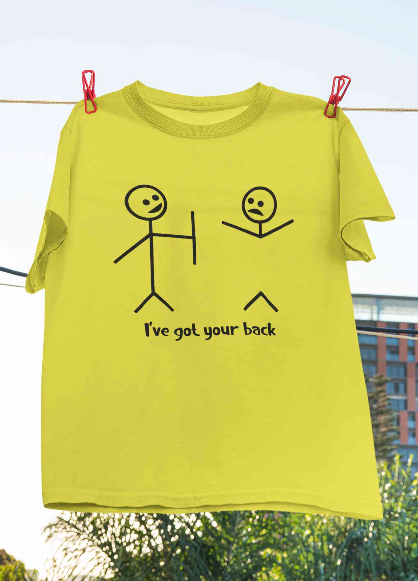I Have Got Your Back Funny Mens Half Sleeves T-shirt- FunkyTeesClub