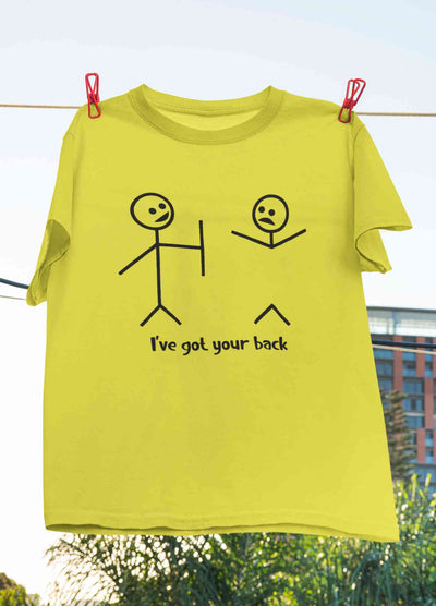 I Have Got Your Back Funny Women Half Sleeves T-shirt- FunkyTeesClub