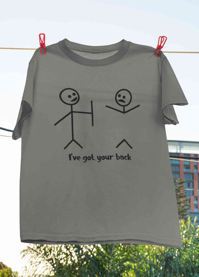 I Have Got Your Back Funny Women Half Sleeves T-shirt- FunkyTeesClub