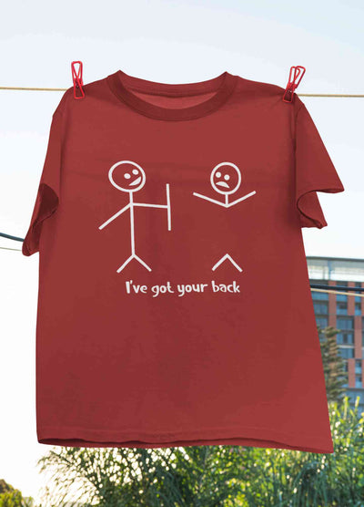 I Have Got Your Back Funny Women Half Sleeves T-shirt- FunkyTeesClub