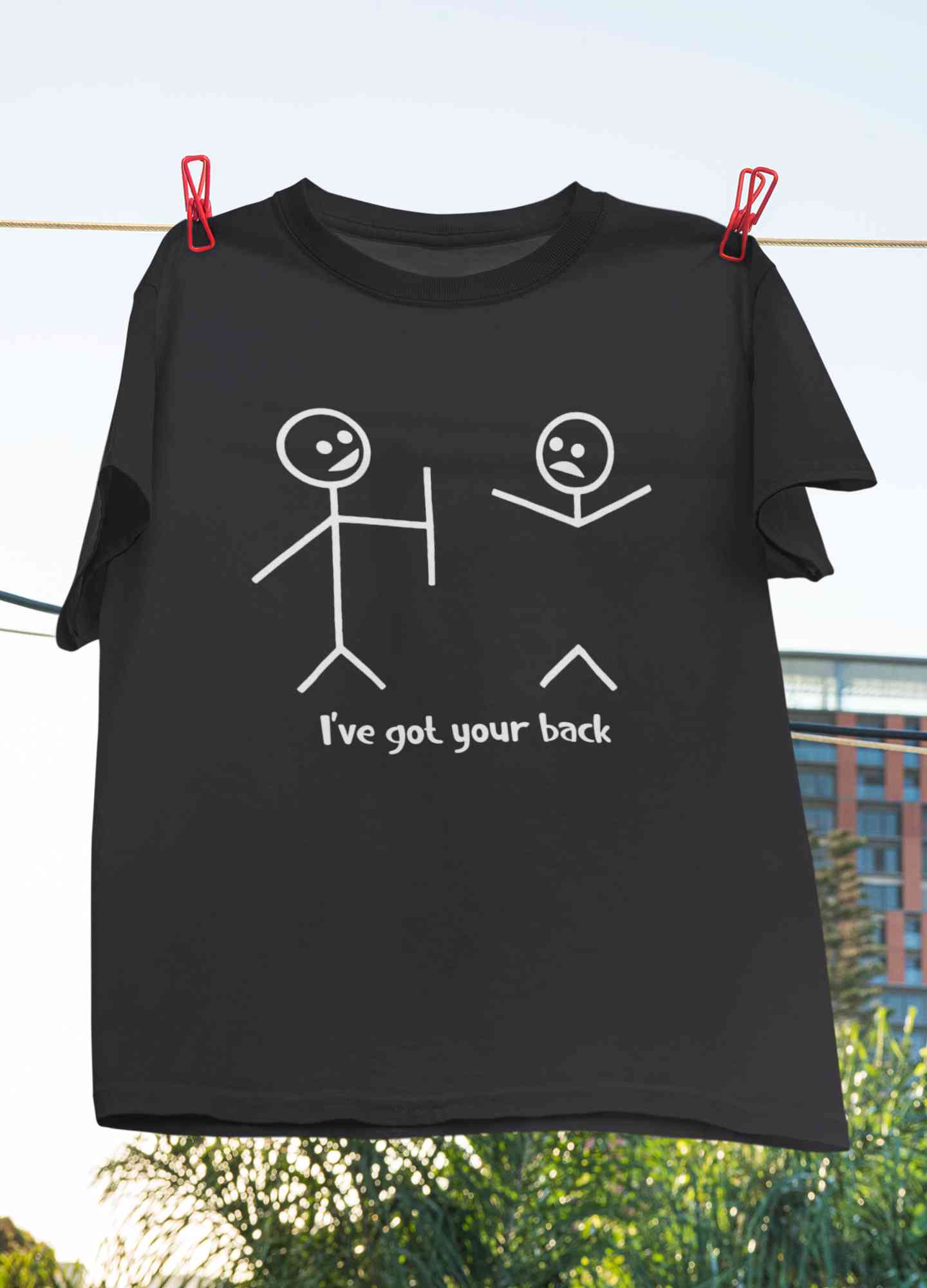 I Have Got Your Back Funny Mens Half Sleeves T-shirt- FunkyTeesClub