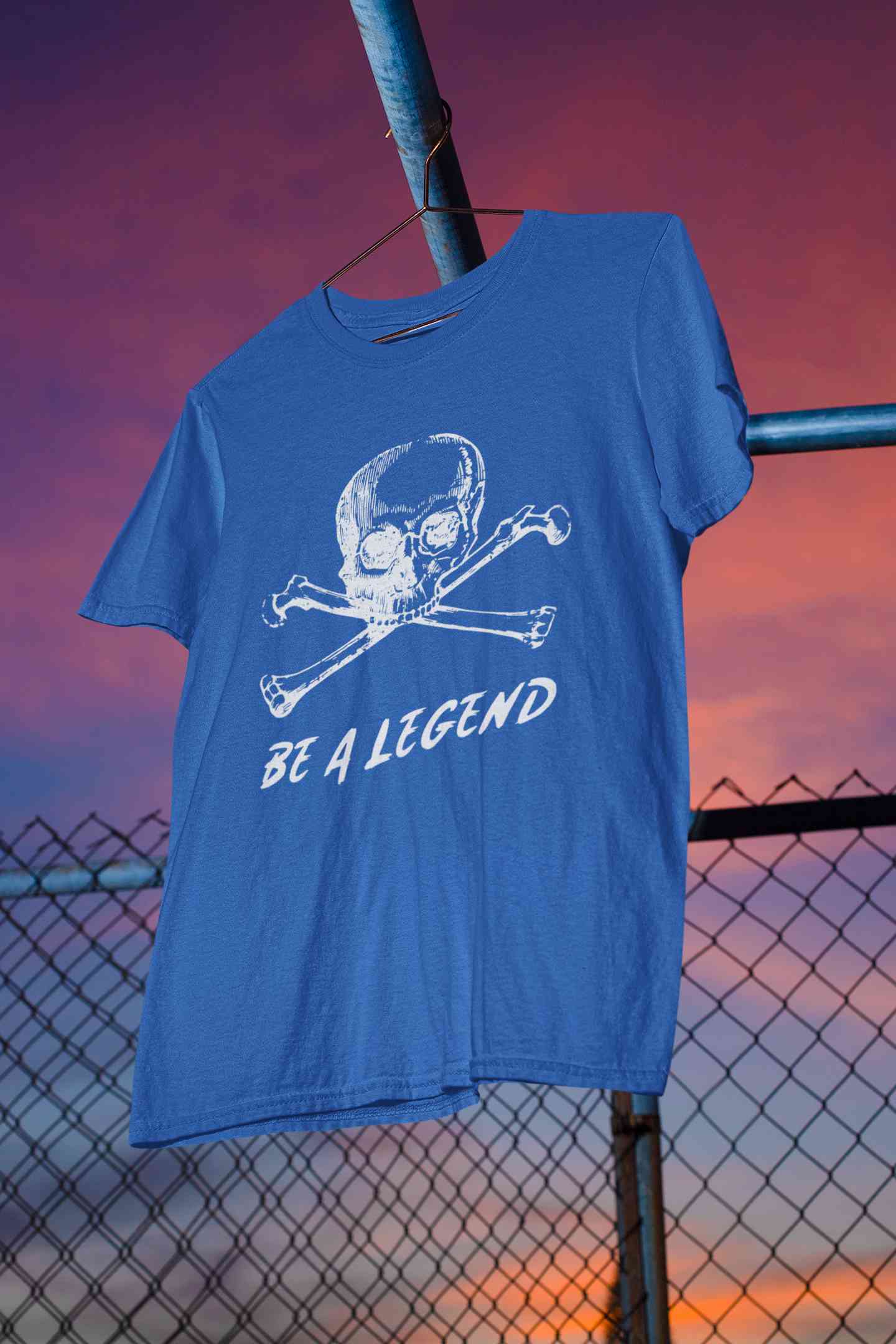 Skull Be A Legend Women Half Sleeves T-shirt- FunkyTeesClub
