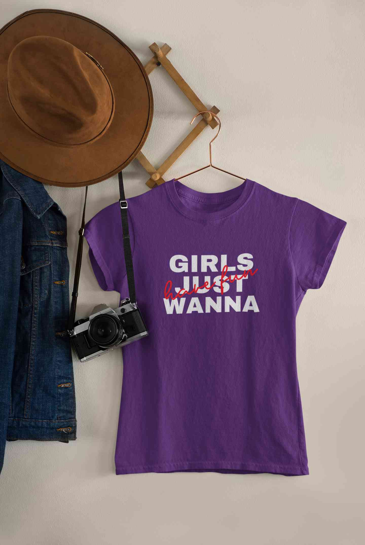 Girls Just Have Fun Typography Women Half Sleeves T-shirt- FunkyTeesClub