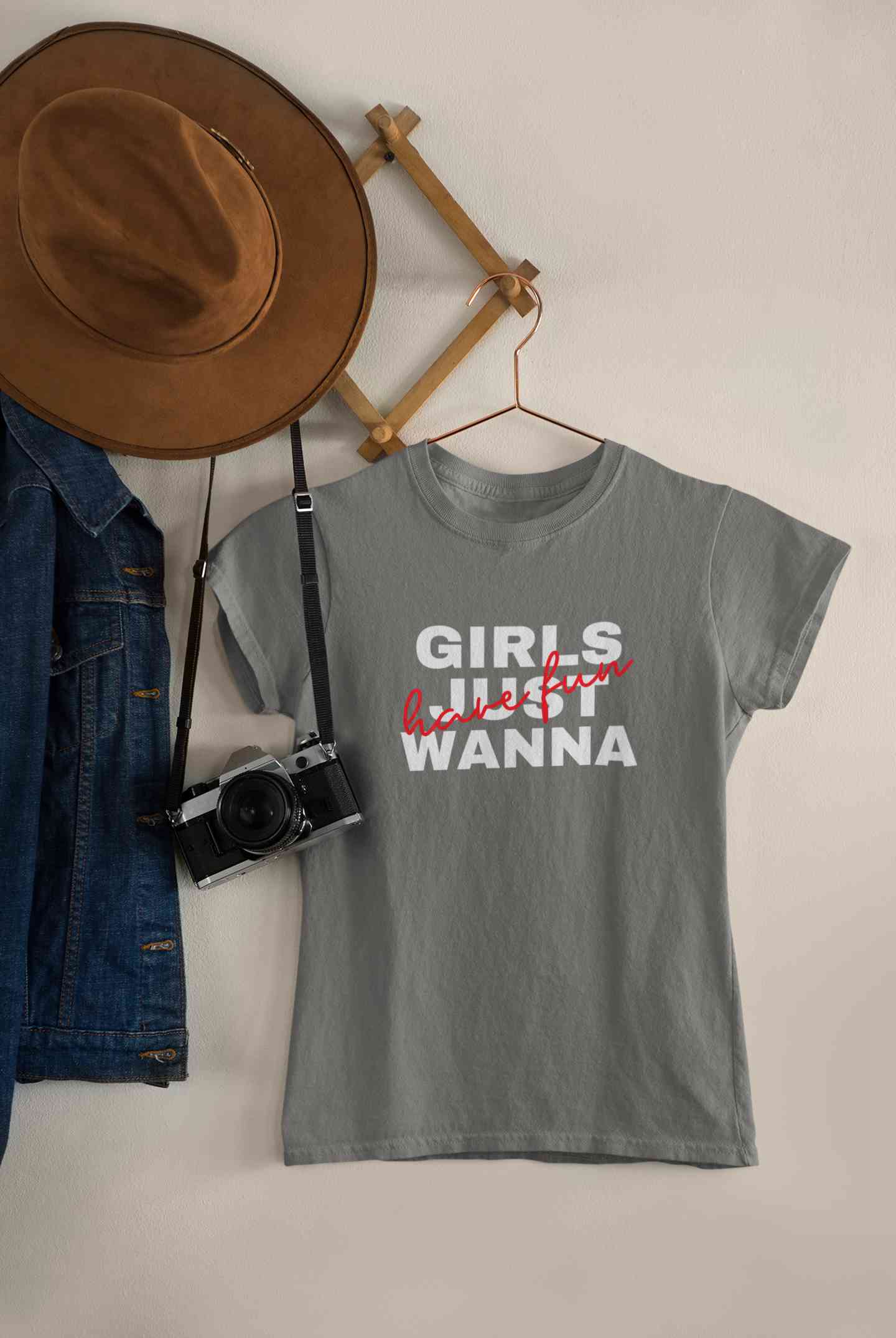 Girls Just Have Fun Typography Women Half Sleeves T-shirt- FunkyTeesClub