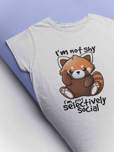 Selectively Social Graphic Typography Mens Half Sleeves T-shirt- FunkyTeesClub