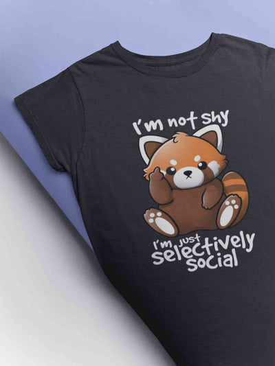 Selectively Social Graphic Typography Mens Half Sleeves T-shirt- FunkyTeesClub