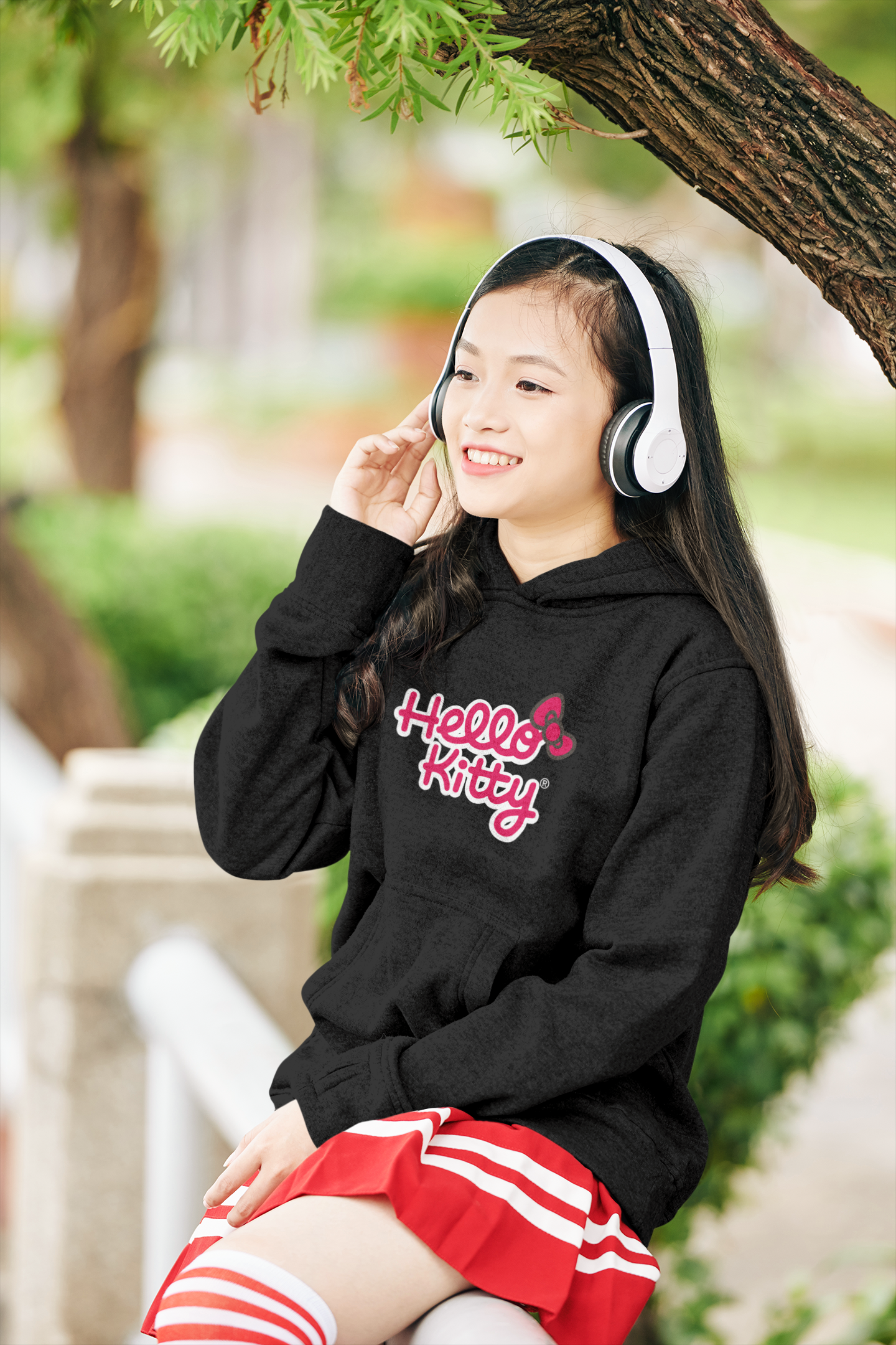 Hello Kitty Cartoon Girl Hoodies-FunkyTeesClub