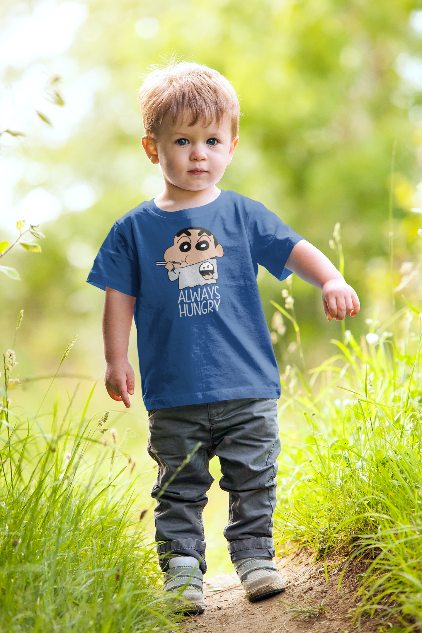 Always Hungry Half Sleeves T-Shirt for Boy-FunkyTeesClub