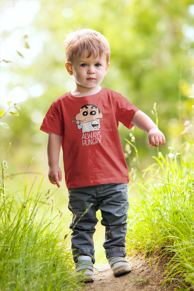 Always Hungry Half Sleeves T-Shirt for Boy-FunkyTeesClub