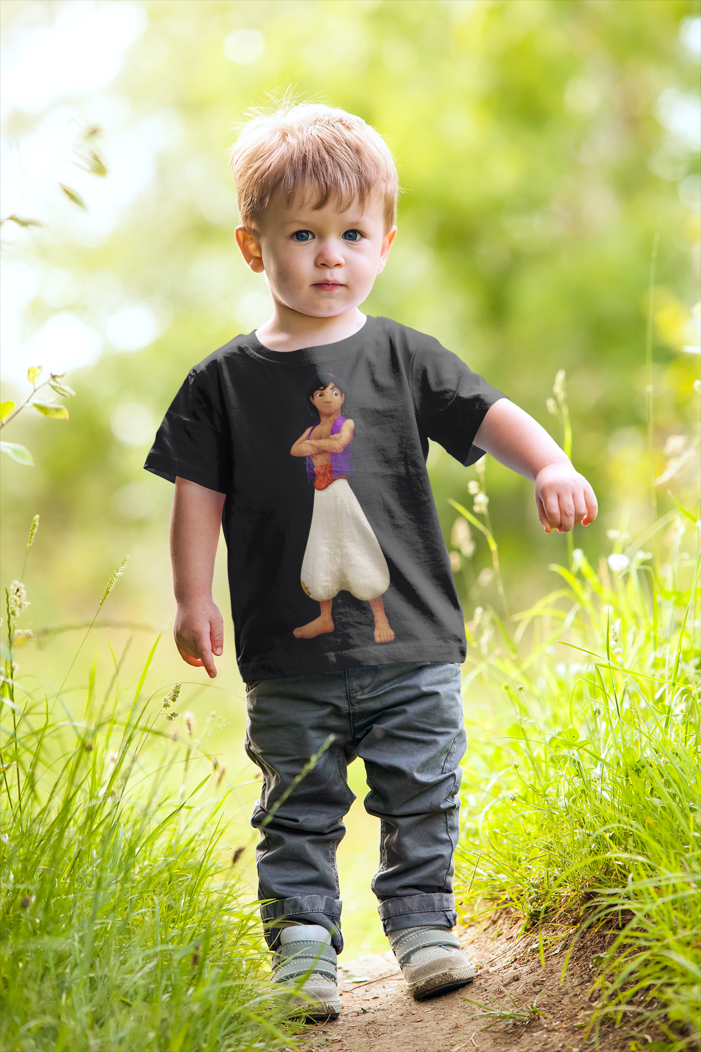 Cute Cartoon Half Sleeves T-Shirt for Boy-FunkyTeesClub