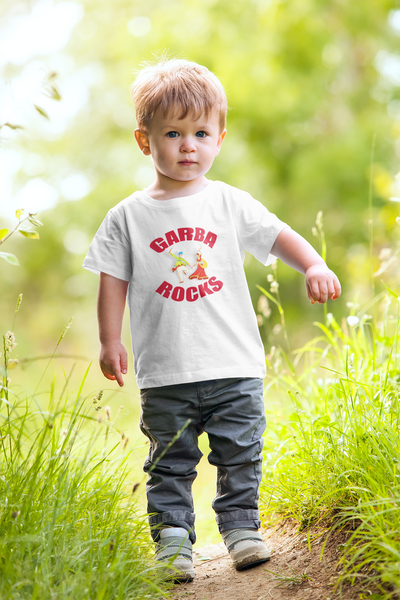 Garba Rocks Half Sleeves T-Shirt for Boy-FunkyTeesClub