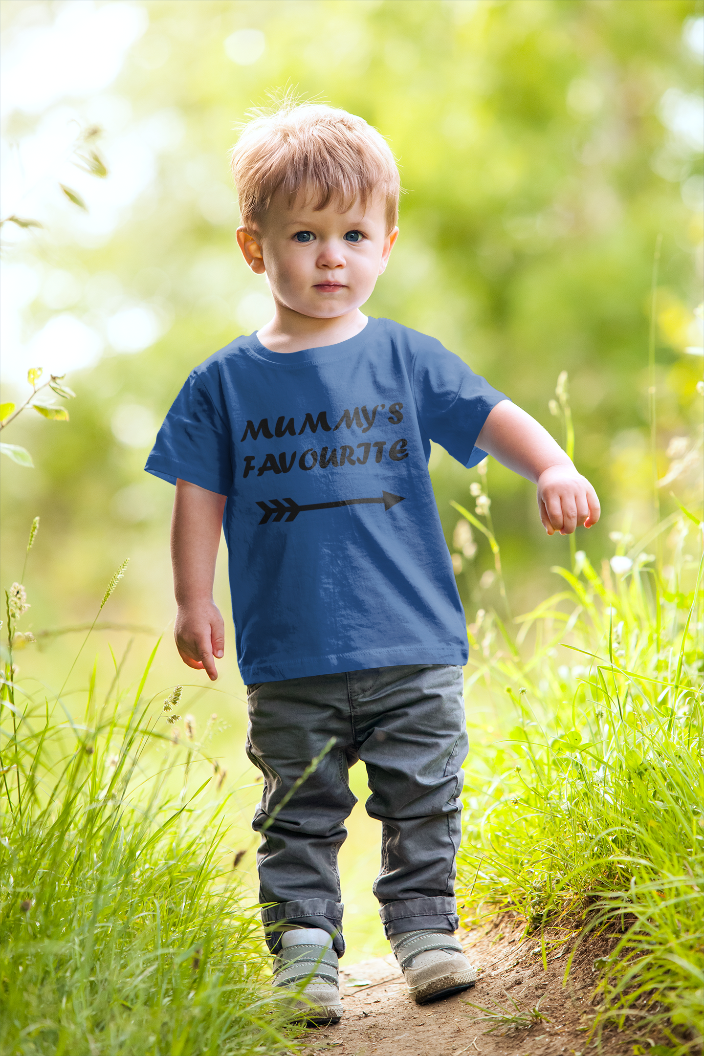 Mummys Favourite Half Sleeves T-Shirt for Boy-FunkyTeesClub