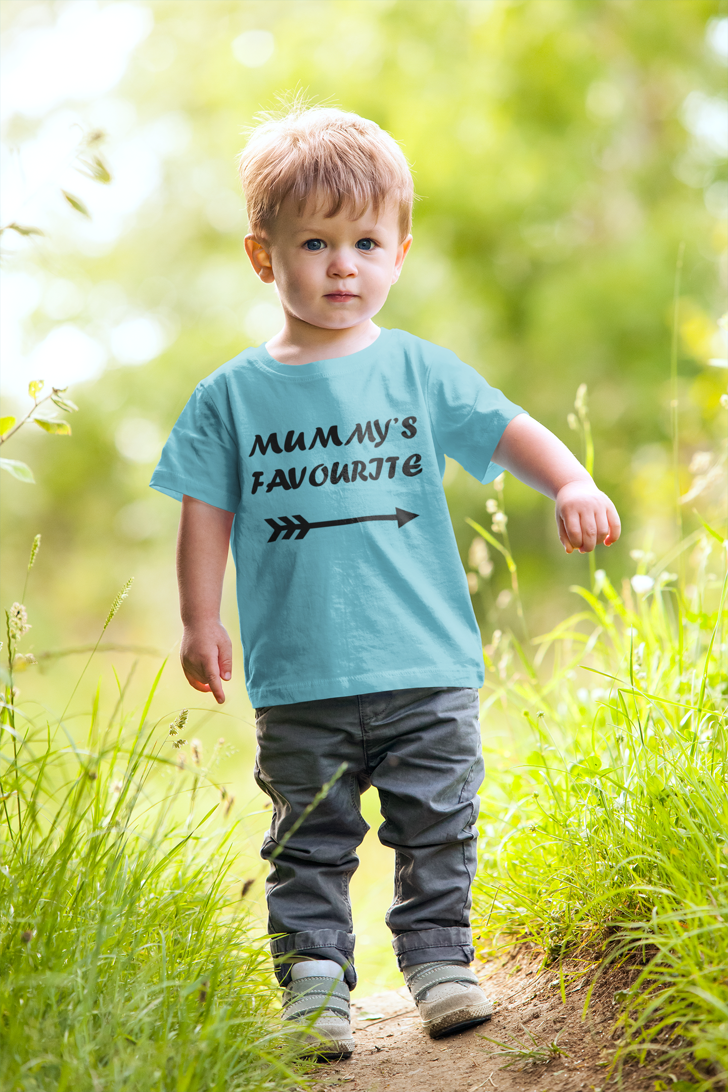 Mummys Favourite Half Sleeves T-Shirt for Boy-FunkyTeesClub