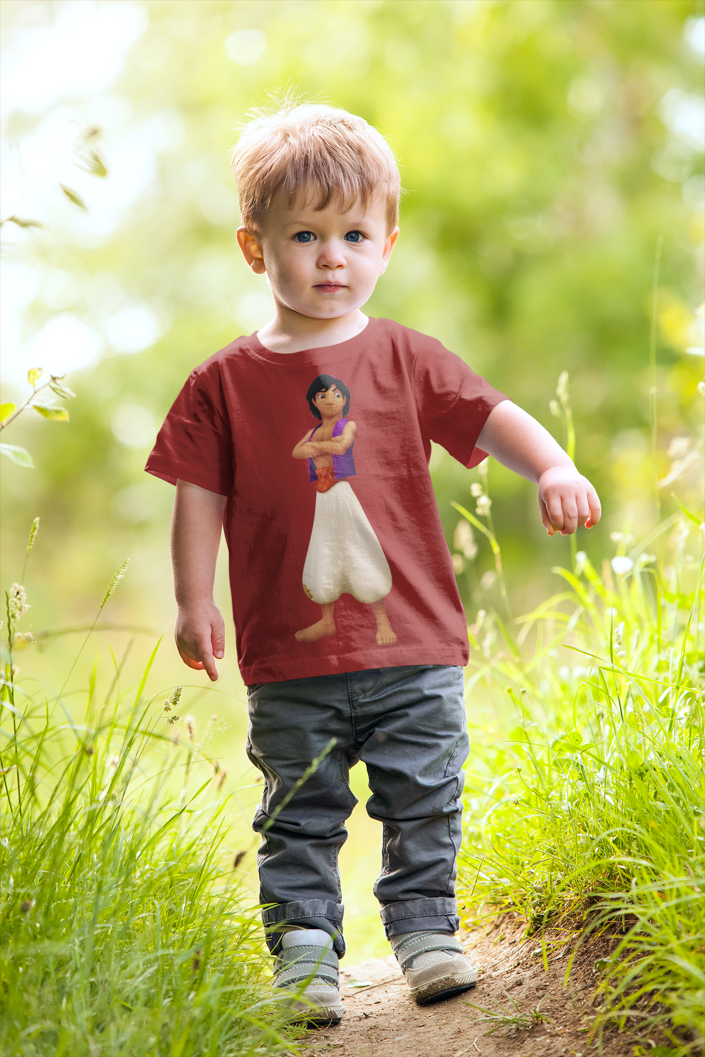 Cute Cartoon Half Sleeves T-Shirt for Boy-FunkyTeesClub