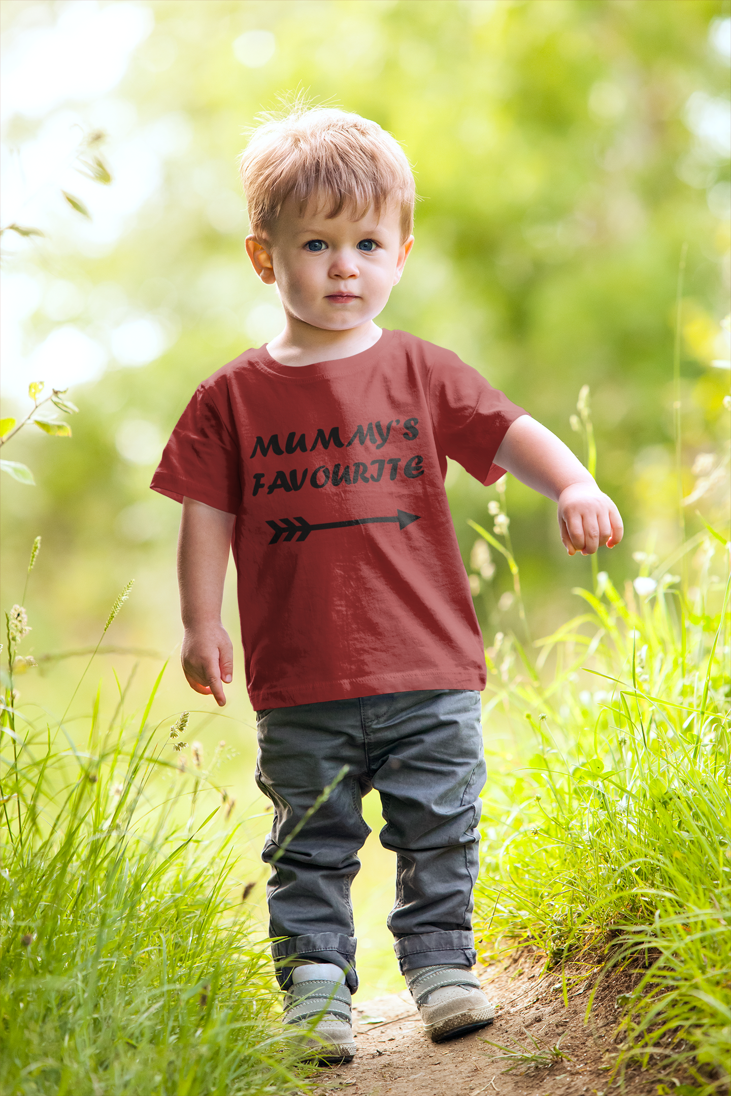 Mummys Favourite Half Sleeves T-Shirt for Boy-FunkyTeesClub