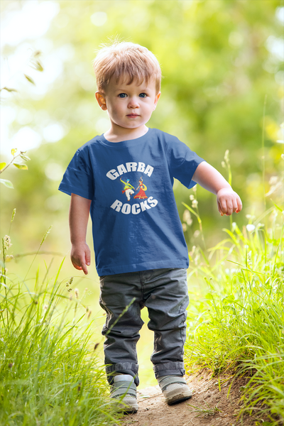 Garba Rocks Half Sleeves T-Shirt for Boy-FunkyTeesClub