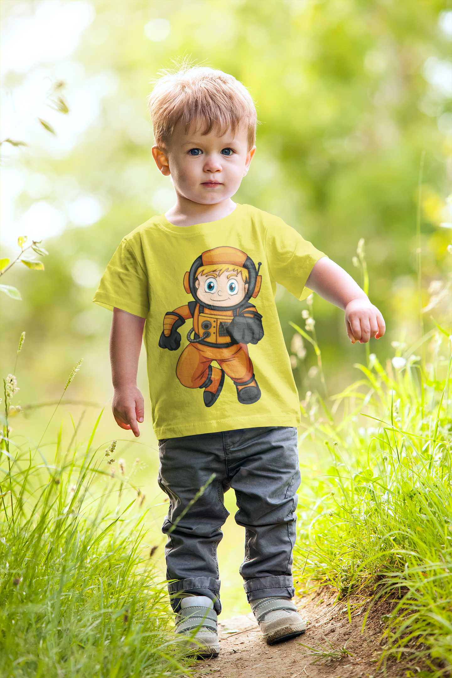 Future Astronaut Half Sleeves T-Shirt for Boy-FunkyTeesClub