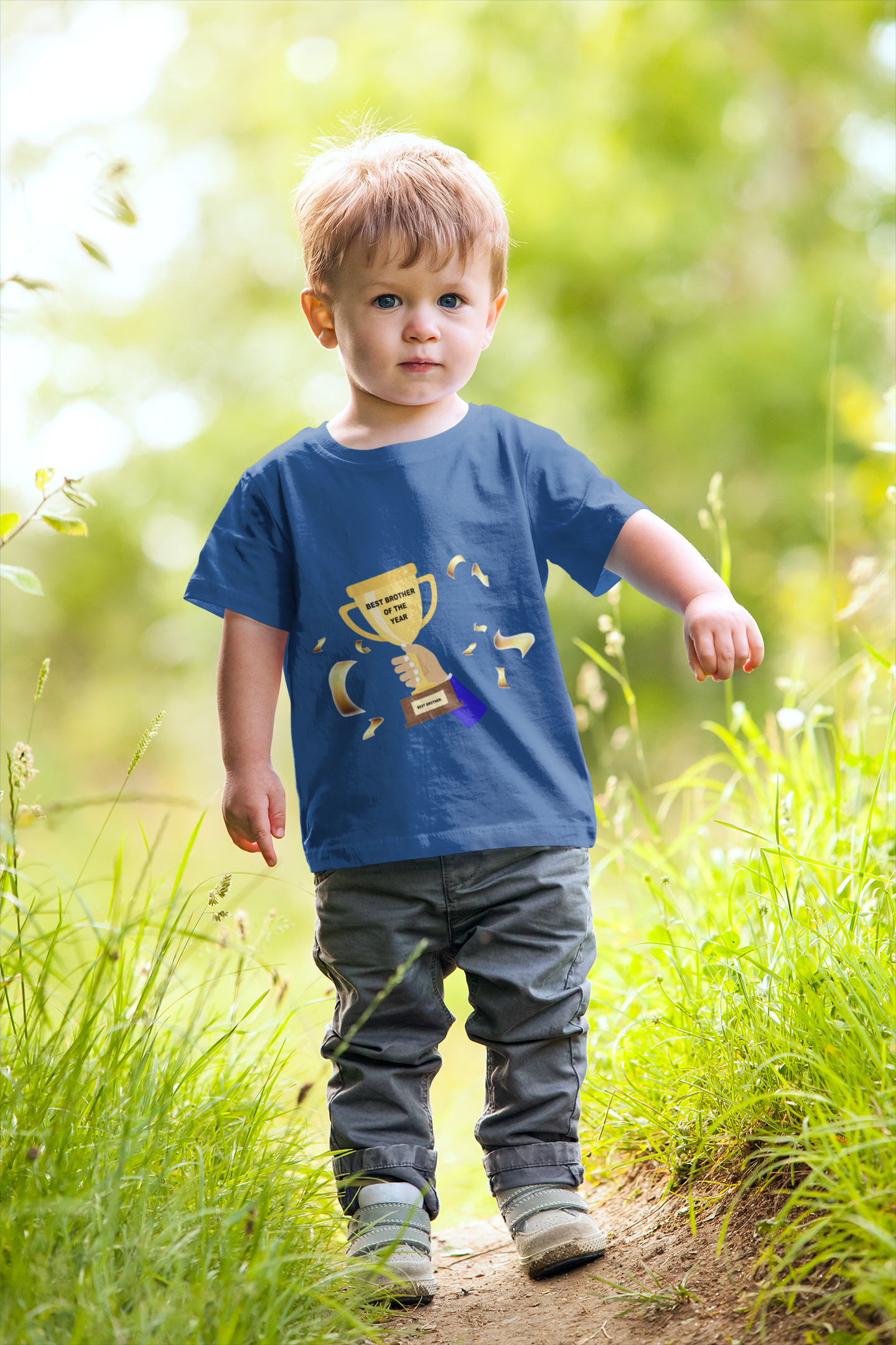 Best Brother Of The Year Half Sleeves T-Shirt for Boy-FunkyTeesClub