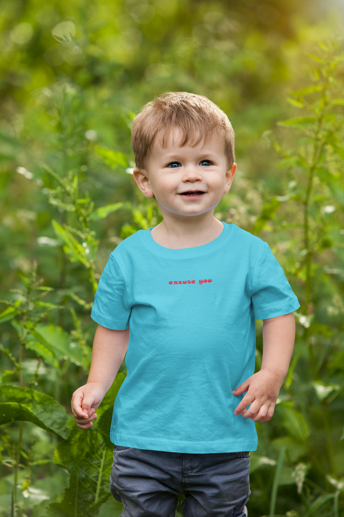 Excuse You Minimals Half Sleeves T-Shirt for Boy-FunkyTeesClub