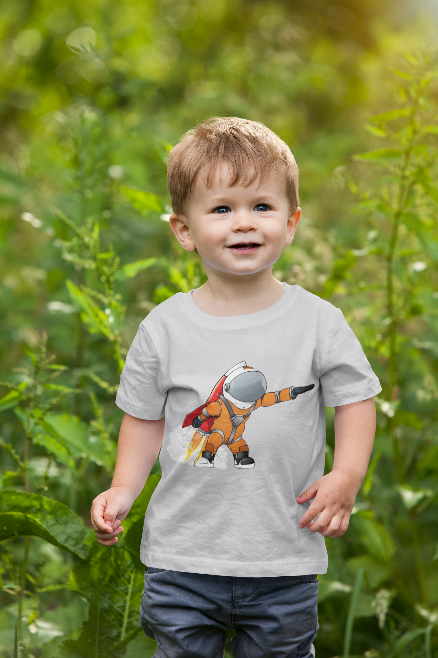 Future Astronaut Half Sleeves T-Shirt for Boy-FunkyTeesClub