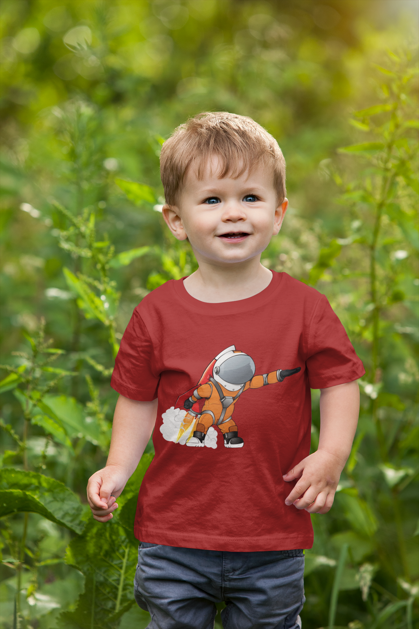 Future Astronaut Half Sleeves T-Shirt for Boy-FunkyTeesClub