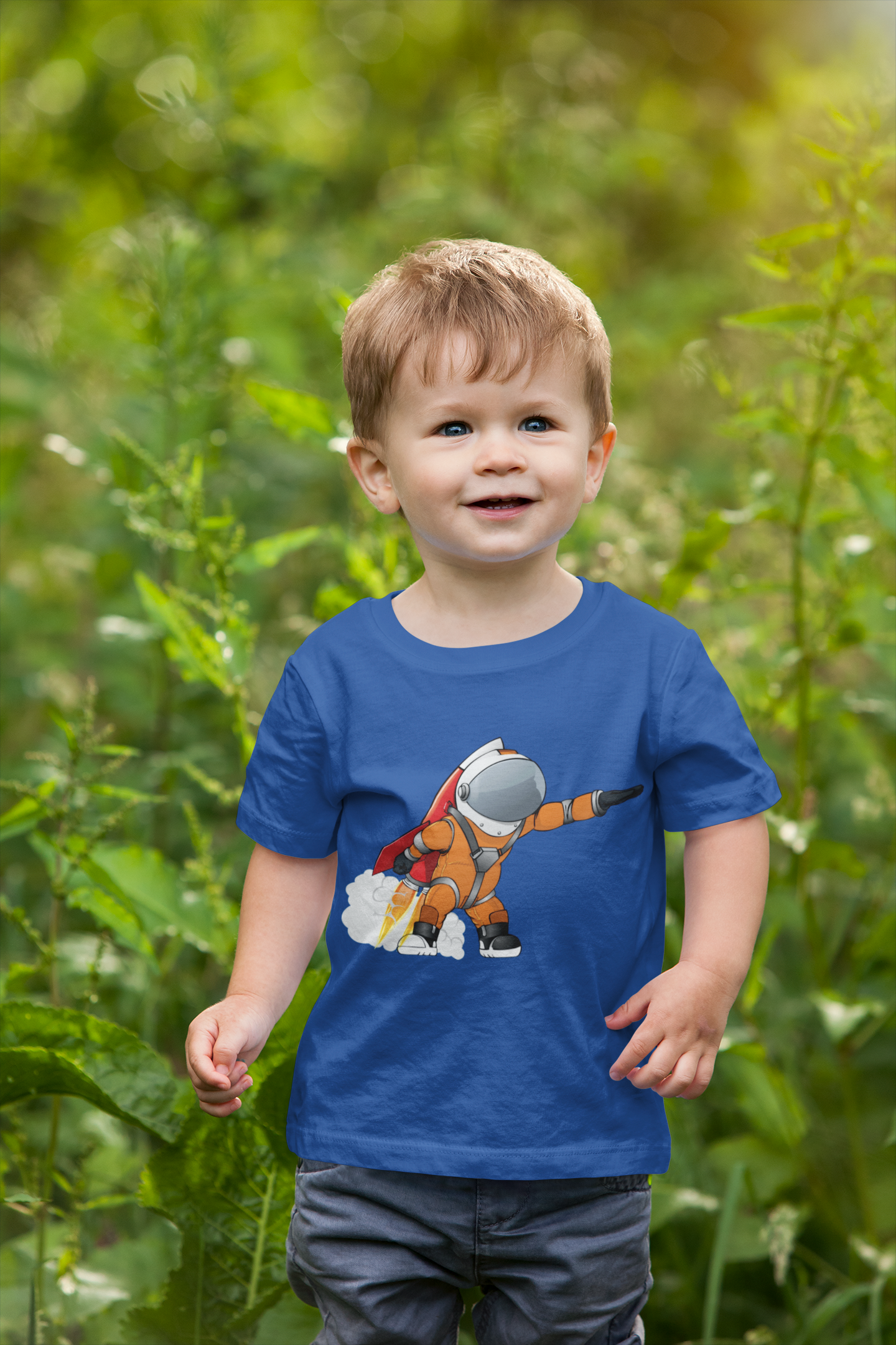 Future Astronaut Half Sleeves T-Shirt for Boy-FunkyTeesClub