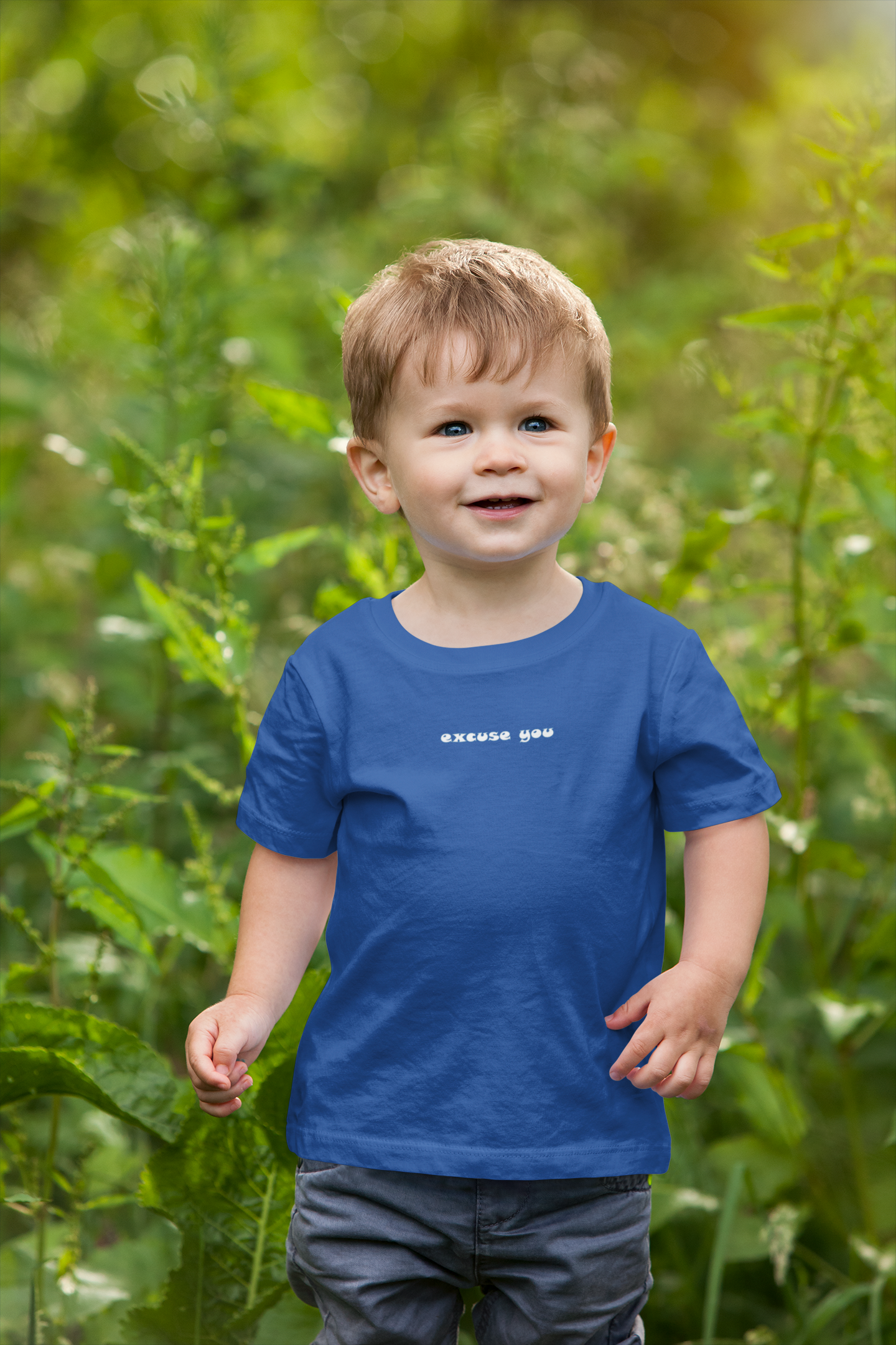 Excuse You Minimals Half Sleeves T-Shirt for Boy-FunkyTeesClub