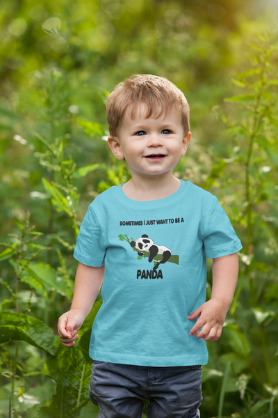 Sleeping Panda Half Sleeves T-Shirt for Boy-FunkyTeesClub
