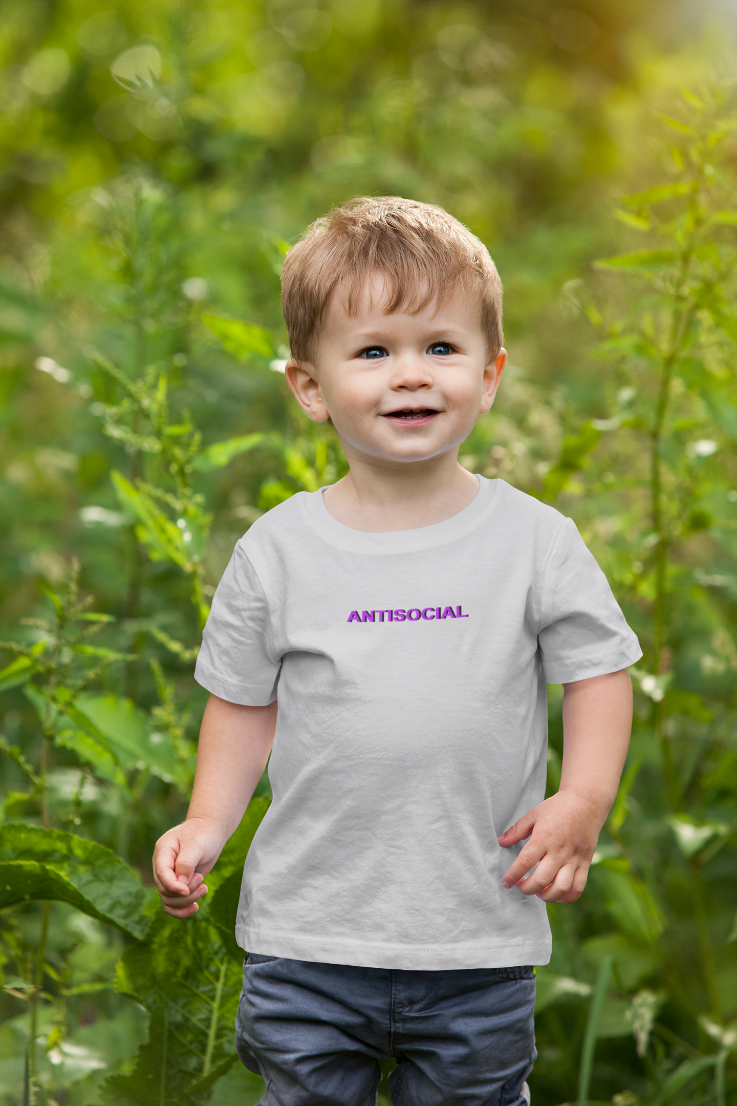 Antisocial Minimals Half Sleeves T-Shirt for Boy-FunkyTeesClub